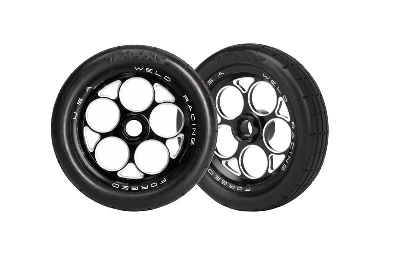 Tires - wheels, assembled, glued (aluminum Weld wheels, tires, foam inserts) (front) (2)