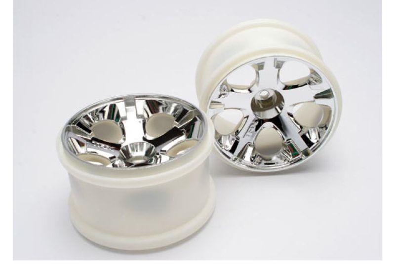 Wheels, All-Star 2.8-#34  (chrome) (nitro rear/ electric front) (2)