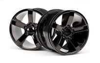 Диски трак HPI Racing 1/10 Bullet MT Black Chrome (2шт)