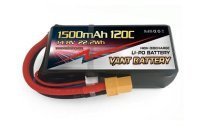 Аккумулятор LiPo Vant - 14.8В 1500мАч 120C (4S, разъём XT60)