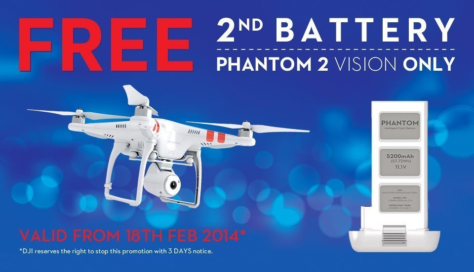 Phantom 2 Vision + батарейка бесплатно