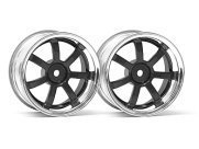 Диски 1/10 - RAYS GRAM LIGHTS 57S-PRO CHROME/BLACK (9мм OFFSET) (2шт)