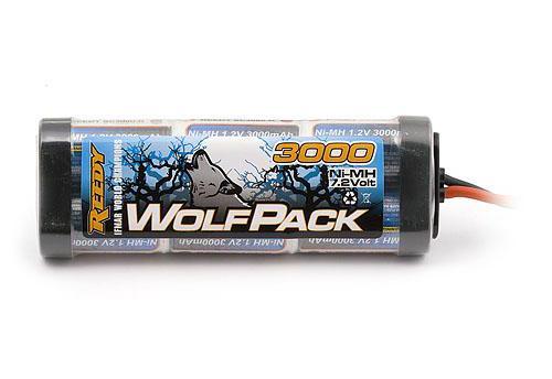Аккумулятор Ni-MH силовой - WolfPack SC 7.2V 3000mAh (Tamya plug)