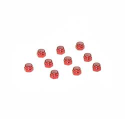 Гайка M3 Alu. Lock Nut, Burgundy Red (10)