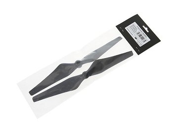 Пропеллеры 9 дюймов 9450 Carbon Fiber (2 штуки) DJI (черные с белыми полосками), Composite Hub