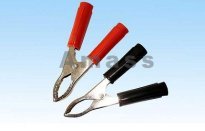 Зажимы крокодил AMASS большие - пара (Red and Black)
