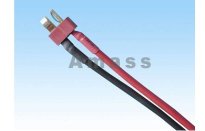 Разъем AMASS T-plug(папа) с проводом 14awg silicone 10cm