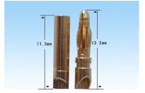 Разъем AMASS позолоченный D2.0мм (male+female) короткий 12мм