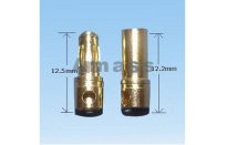 Разъем AMASS 3.5mm gold plated (мама+папа)
