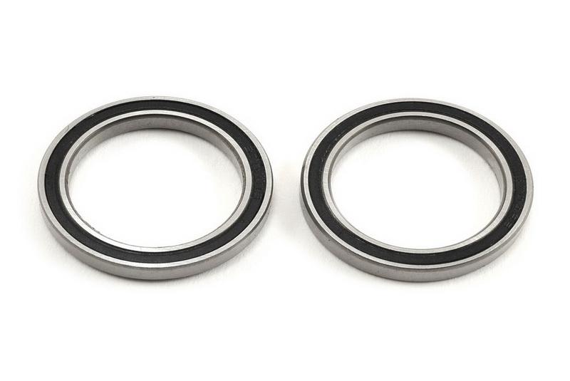 Ball bearing, black rubber sealed (20x27x4mm) (2)