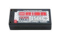 Аккумулятор Team Orion Carbon Pro Shorty Pack LiPo 7.4V 2s1p 100C 4500 mAh Tubes plug