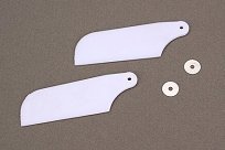 Лопасти хвостового ротора (белые, пластик) Blade: 450 3D, 450 X