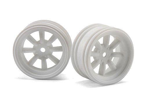 Диски 1/10 мини - MX60 8 SPOKE WHITE (вынос 3mm/ 2шт)