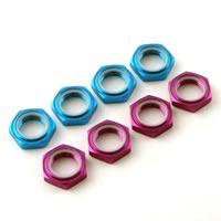 Гайки колес 1/8 - 17mm X 1.25 BLUE NYLOC (4шт)