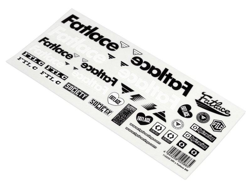 Наклейки - HPI X FATLACE BW