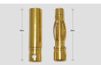 Разъем AMASS позолоченный D4.0мм (male+female) длинный 20мм