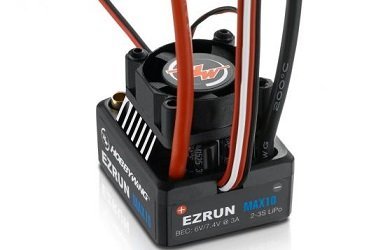 Бесколлекторный влагозащищённый регулятор EzRun MAX10 для масштаба 1:10