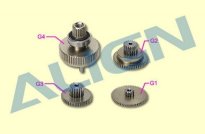 Шестерни G1, G2, G3, G4 сервомашинки DS655 металл