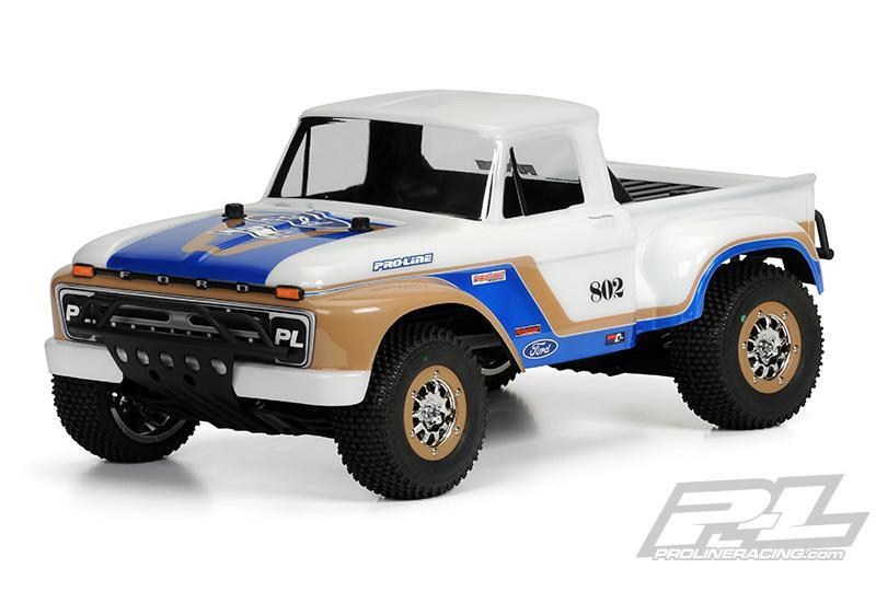 Кузов трак 1/8 - 1966 Ford F-150 Clear Body for Slash®, Slash® 4X4, and SC10 (requires extended body