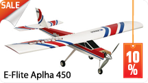 Со 2-го по 14-ое ноября в магазине "Братьях Райт" 10%-ная скидка на модель самолета E-Flite Aplha 450 ARF электро