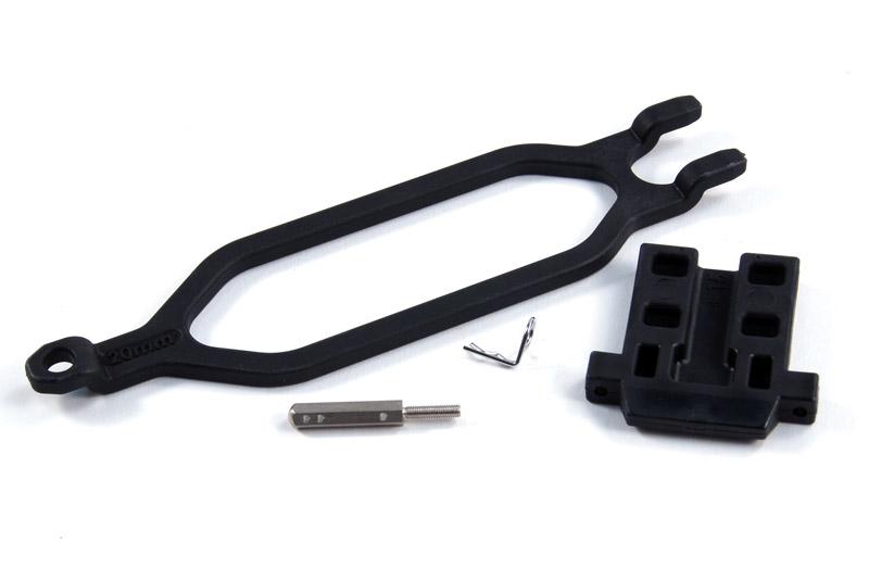 Hold down, battery/ hold down retainer/ battery post/ angled body clip (allows for installation of t