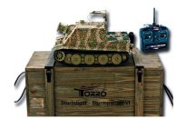 Радиоуправляемый танк Torro Sturmtiger Panzer 2.4G, зеленый, ВВ-пушка, RTR 1:16