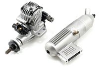 Двигатель внутреннего сгорания O.S. MAX 10LA .10 SILVER W/871 muffler (самолётный)