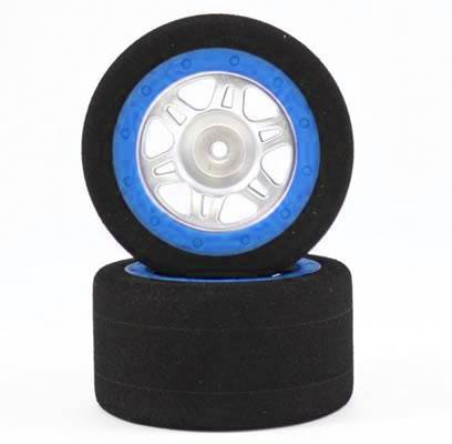 Микропора 1/16th Pre-mounted Foam Tyres on Replica Beadloc Wheels  - Blue (2шт)