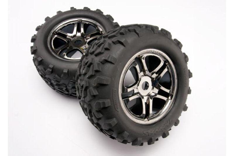 Tires -amp  wheels, assembled, glued (SS (Split Spoke) black chrome wheels, Maxx tires (6.3-#039 -#0