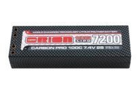 Аккумулятор Team Orion Carbon Pro LiPo 7.4V 2s1p 100C 7200 mAh Hard Case Tubes