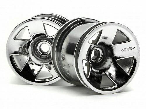 Диски трак 1/10 - F5 SPOKE SHEEL (FRONT/CHROME) 2шт