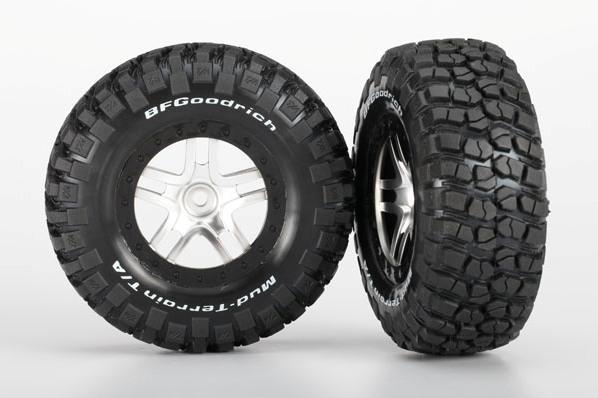 Tires - wheels, assembled, glued (4WD front/rear, 2WD rear only) (S1 ultra-soft off-road racing comp