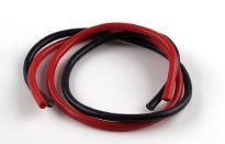 Медные провода в силиконовой оболочке Silicone Wire 10AWG black/red