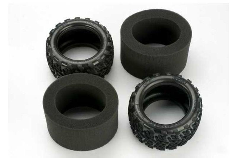 Tires, Talon 3.8-#34  (2)/ foam inserts (2)