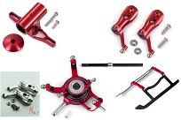 Комплект алюминиевый (красный) для тюнинга для Blade 130X