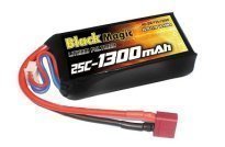 Аккумулятор Black Magic Li-Po 11.1V 3s1p 25C 1300 mAh Deans T-Plug