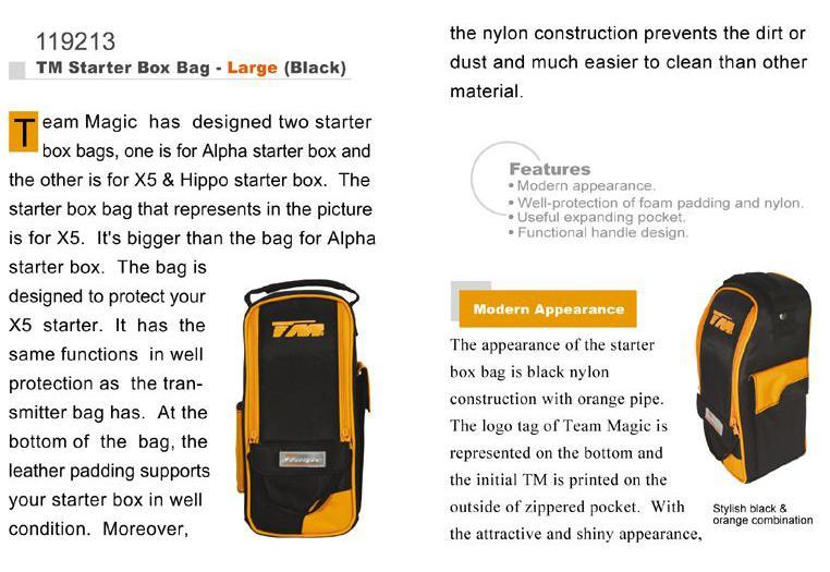 Сумка для стартового стола - TM Starter Box Bag - Large (Black)