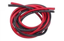Медные провода в силиконовой оболочке Silicone Wire 14AWG black/red