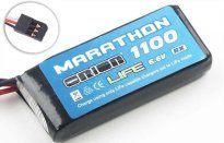 Аккумулятор Team Orion Marathon Life RX Pack LiFe 6.6V 30C 1100 mAh Futaba plug