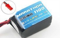 Аккумулятор Team Orion Marathon Life Hump RX LiFe 6.6V 2S 30С 1100 mAh Soft Case BEC/JST