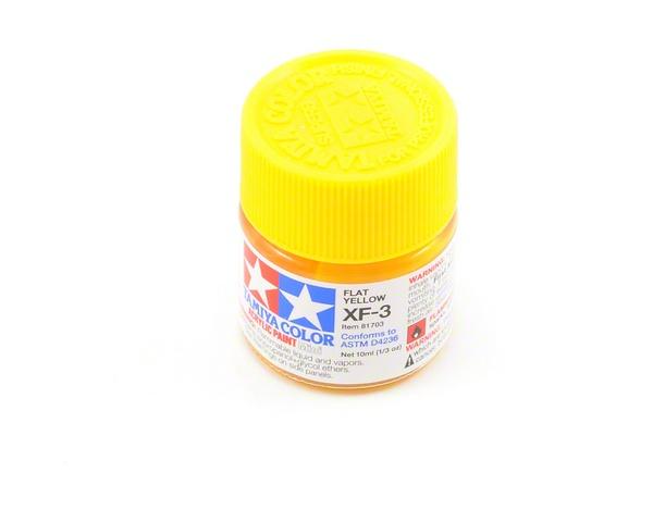 Краска для склеиваемых моделей (акрил) XF-3 Flat Yellow