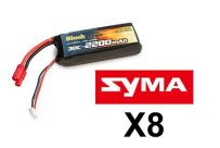 Аккумулятор Black Magic LiPo 7.4V(2S) 2200mAh 30C Tubes Plug 3.5 mm