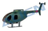 Фюзеляж копийный 500E (зеленый), Align T-Rex 450SE/V2/SPORT