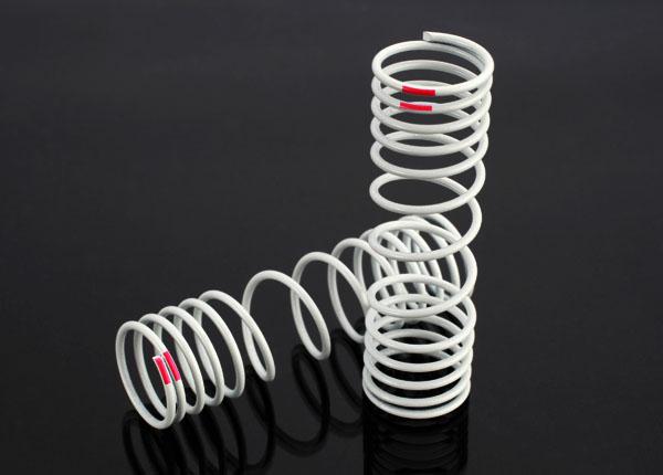  Springs, rear (progressive, +10% rate, pink) (2)