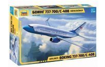 Сборная модель ZVEZDA Пассажирский авиалайнер Боинг 737-700 С-40B 1:144