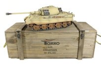Радиоуправляемый танк Torro King Tiger (башня Henschel) 1:16 RTR 2.4G, ИК-пушка, деревянная коробка 