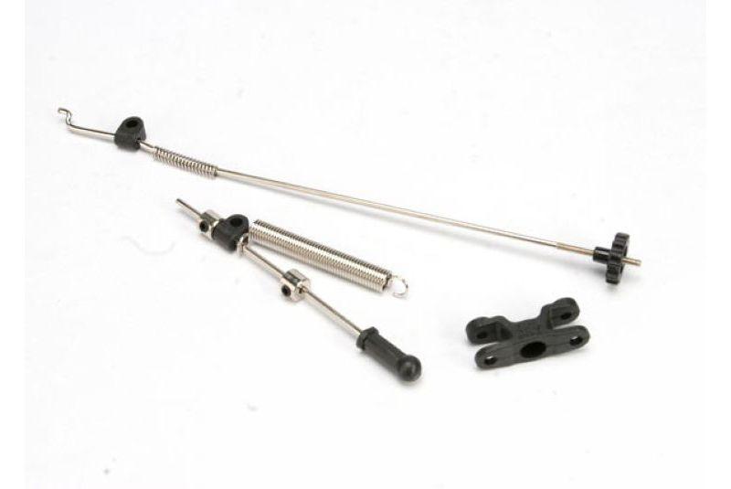 Linkage set, throttle - brake (Jato) (includes servo horn, rod guides, brake spring, brake adjustmen