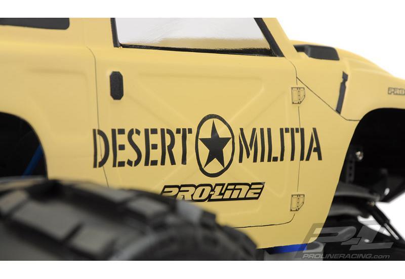 Кузов трак 1/8 - Desert Militia Clear Body for E-MAXX® 3903 & 3905, E-REVO®, T-MAXX® 3.3, REVO® 3.3 