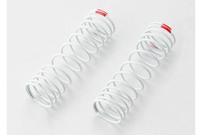 Springs, front (white) (progressive rate) (2) (fits Slash aluminum Big-Bore shocks)