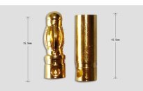 Разъем AMASS позолоченный D4.0мм (male+female) короткий 15мм
